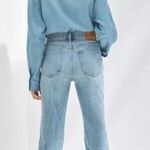 Denim Forum | Marianne Mid Rise Loose Flare 100% Cotton Denim Jeans 23/32L Blue Photo 1