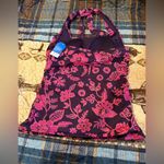 Lands' End  women's tankini swim top purple & pink NWT size 6 Photo 1