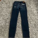 American Eagle  outfitters distressed dark wash Jeggings size 00 short Photo 5