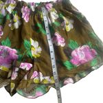 Aerie Women's Brown and Pink Tropical Print Shorts Size M NWOT Photo 3