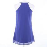 Harper periwinkle purple silver geometric Dress, Medium. Photo 2