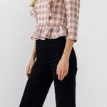 English Factory Plaid Top Photo 3