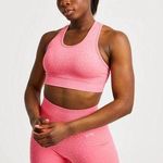 Abyl coral pink speckled seamless sports bra Photo 0
