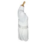 Free People Snap Out of It Raw Edge Crochet Mesh Inset Tank Top Mini XS Photo 3