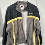 Nike  Vintage Spell Out Striped Zip Up Jacket Size Large EUC Photo 2