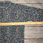 VTG Speckled Knit Sweater Long Sleeve Womens Size Large Cozy Oversized Retro Black Photo 3