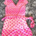 Julie Brown Pink Printed Romper Photo 0