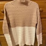 Color Block Sweater Tan Size M Photo 0