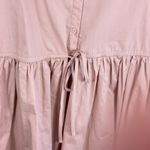 Deluc Gasus 100% Cotton Dusty Rose Pink Short Puff Sleeve Above Knee Dress Sz S Photo 3