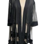 Vintage Sheer Black Kimono Cover Up Size L Size L Photo 0