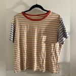 Free Assembly Women's Crop Box Tee with Short Sleeves Orange Size L Photo 1