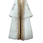 Tory Burch Perforated Logo Flat Espadrille in White Photo 3