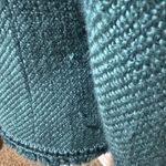 Dialogue  Jacket Blazer Women's Sz 4 Wool blend Teal Green Tweed Boucle Career Photo 5