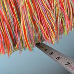 Moroccan straw colorful fringe basket bag Tan Photo 8