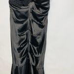 Y2k Black Mermaid Ruched Prom Homecoming Formal Dress Gown One Strap Sz Large Photo 8