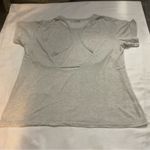 DKNY Gray Sport Shirt with Netted Back Detail L Sportswear Athleisure Sporty Photo 3