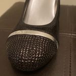 Hogan Leather Sequin Heels Black Size 5.5 Photo 2