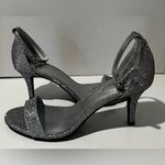 Bandolino  Madia‎ Silver Heeled Open Toe Ankle Strap Dress Sandals Size 9 Photo 4