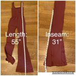 Free People Good Karma flared onesie henna burgundy size XS/S Photo 13