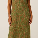 Vintage Liberty House by Tropicana Hawaii Floral Maxi Dress Women’s Size 12 Green Photo 0