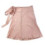 Brandy Melville  - Floral Wrap Skirt in Pink & White Photo 0