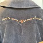 Disney 🥳 Vintage Black Corduroy Jacket with Mickey Mouse XL Photo 2