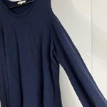 Nation Ltd  Jen Menchaca Navy Blue Cold Shoulder Long Sleeve Sweater Size Large Photo 2