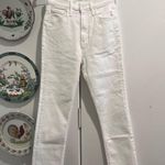 MOTHER HIGH WAISTED RIDER ANKLE Fairest Of Them All White Size 25 Photo 2