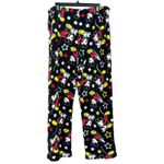 Disney  Size Large Pants Black Mickey Mouse‎ Fleece Pajama Pants Loungewear PJs Photo 1