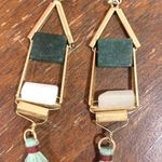 Anthropologie Green Tassle Earrings  Photo 0