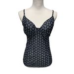 Athleta Womens Taza Kaimana Tankini Top Size 36D/DD Dress Blue Nylon Stretch Photo 2