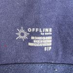 Aerie Offline By  Small S Party Favor Corset Bra Top Cropped Fitted Blue Woven Photo 7