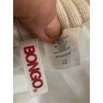 Bongo White Sherpa Fleece Vest Women’s Size Large (Runs Small) Zip Front Ribbed Photo 13