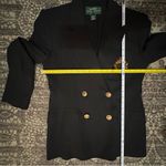 Ralph Lauren Lauren  Vintage Women’s Size 8 P Black Noir Wool RLL Crest Blazer Photo 13