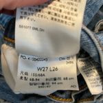 Levi's Levi’s Blue Plaid Wedgie Straight Crop Size 27 Photo 7