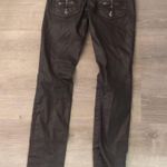 Affliction  Los Angeles Raquel Skinny Fit Black Coated Jeans Size 27 Photo 7