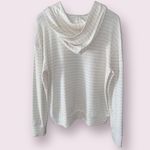 A New Day  Striped Lightweight Hoodie in cream & white - size large Photo 2