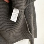 Athleta  | Cotton Silk Blend Rest Day Hoodie Knit Lounge Sweater in‎ Grey Photo 5