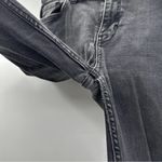 Free People Dark Gray Stone Wash Mid Rise Distressed Raw Hem Cropped Jeans Sz 27 Photo 86