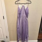 Lulus XL Lavender Purple Satin Maxi Bridesmaid Formal Black Tie Wedding Dress Photo 2