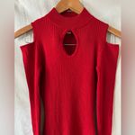 Say What? Say What? Vibrant Red Long Sleeve Dress Photo 5