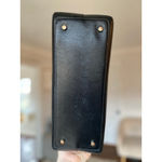 Kate Spade Bow Satchel Black Cream Handbag Top Handle Quiet Luxury Old Money Zip Photo 2