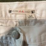 Chelsea and Violet #306 White Fringe Jean Shorts Photo 9