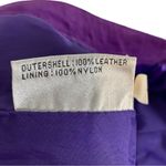 Vintage G III Suede Leather Skirt Size Medium Purple Photo 6