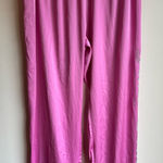 Juicy Couture  Vibrant Pink Satin Sleep Pants Bling Spell Out Size Large Photo 0
