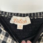 Listicle  Long Sleeve Gingham Sweetheart Midi Dress L NWOT Photo 5