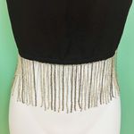 Nasty Gal Black Beaded Fringe Cropped Cami Photo 4
