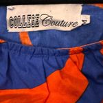 College‎ Couture Orange/Blue Dress Size M Blue Size M Photo 2