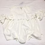 CROSBY by Mollie Burch • Cream Ruffled Flowy Top Size Small Photo 7