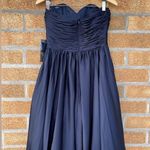 ml monique lhuillier strapless dress size 6 Blue Photo 3
